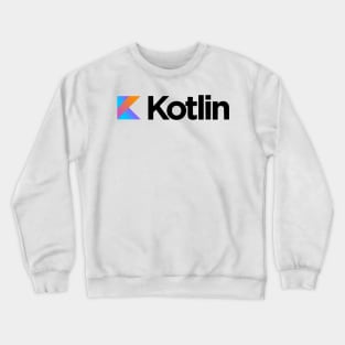 Kotlin logo - programming language Crewneck Sweatshirt